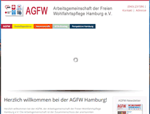 Tablet Screenshot of agfw-hamburg.de